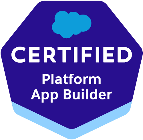 Salesforce Platform App Builder certification badge