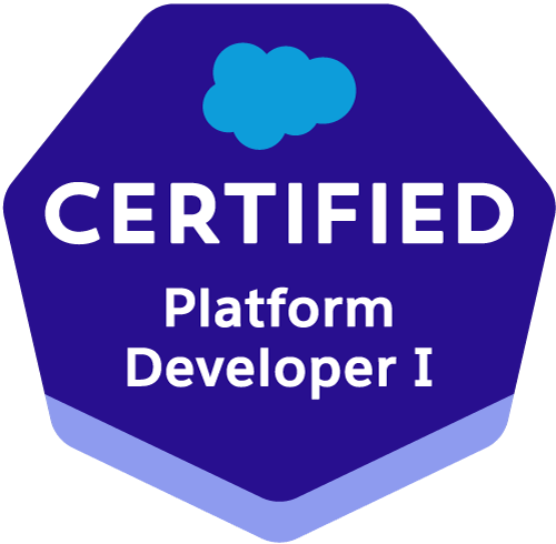 Salesforce Platform Developer I certification badge